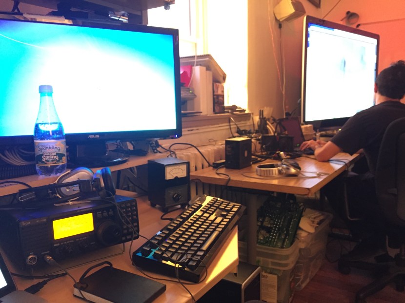 PSK-31 Operation in the middle of a VR class at HacDC